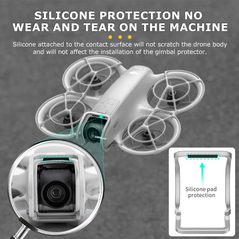 Gimbal Protector for DJI Neo Accessories, Anti-Collision Gimbal Bumper Guard for DJI Neo Drone Camera