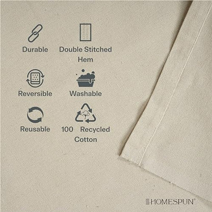 HOMESPUN Painters Cotton Thick Canvas Drop Cloth 6 x 9 ft - 2 Pack - size: 6 ft x 9 ft (Pack of 2)
