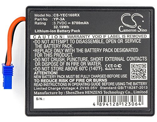 Replacement Battery for YUNEEC H480 Drone Remote Control ST16 Controller ST16 Pro Controller ST16 Pro Remote Controller ST16 Remote Controller 58-000160 ST16 ST16F YP-3A (8700mAh)