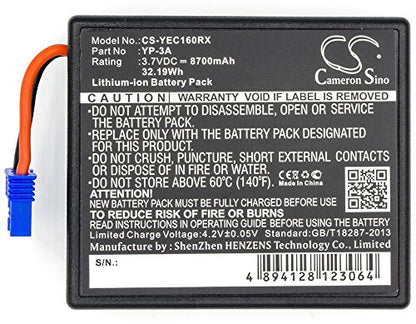 Replacement Battery for YUNEEC H480 Drone Remote Control ST16 Controller ST16 Pro Controller ST16 Pro Remote Controller ST16 Remote Controller 58-000160 ST16 ST16F YP-3A (8700mAh)