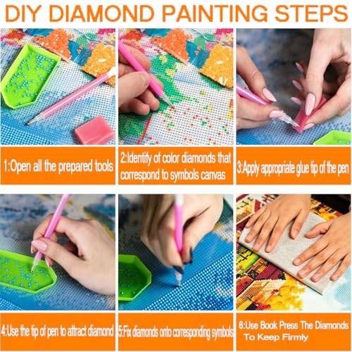 DIYBEADDOT Rose Pearl Diamond Painting Kits for Adults,Diamond Art 12x16In - color: DE6641