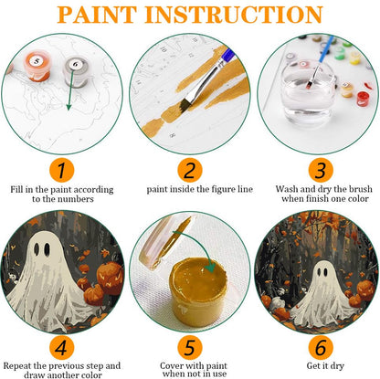 Axquilon 3 Packs Fall Framed Paint by Numbers Kit for Adults 8x10in - color: 3 Pack Fall with Easel
