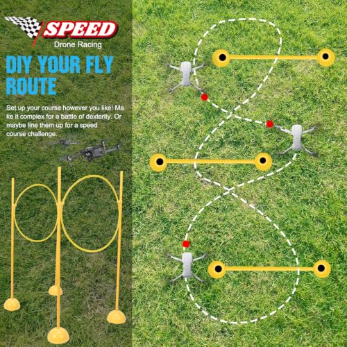 Generic Drone Obstacle Course Racing Training Set Diy Quadcopter Obstacle Course Kit Outdoor for Game Enthusiasts and Model Aircraft Lovers