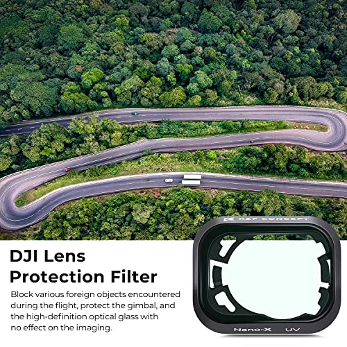 K&F Concept Mini 3/Mini 3 Pro MCUV Protection Filter, 28 Multi-Coated UV Filter Compatible with DJI Mini 3/Mini 3 Pro - style: UV