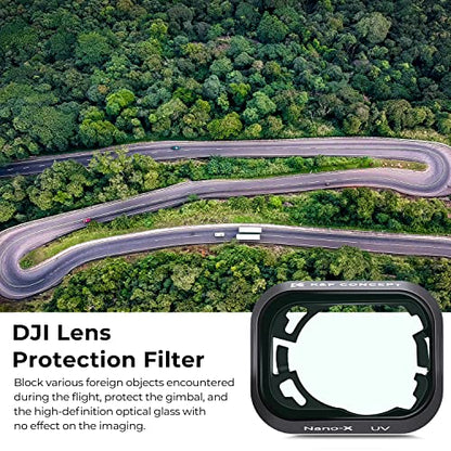 K&F Concept Mini 3/Mini 3 Pro MCUV Protection Filter, 28 Multi-Coated UV Filter Compatible with DJI Mini 3/Mini 3 Pro - style: UV