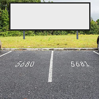 Deezio Pavement Stencils - 6 Inch Numbers Interlocking Stencil Set, Curb and Median Templates, Pro-Grade Material Thicknesses - size: 6 inch