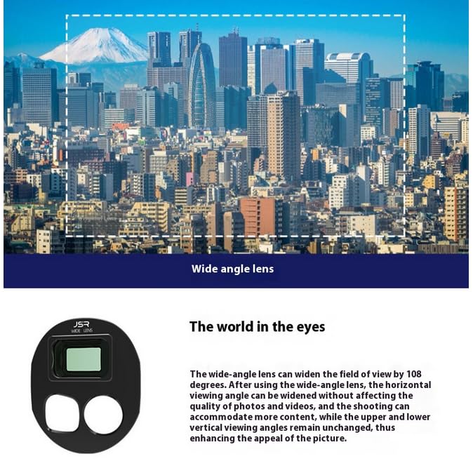 Coyktonty Wide-Angle Lens/Filter Compatible with DJI Mavic 4 Pro(15.5MM/108° Wide-Angle Shooting Range)