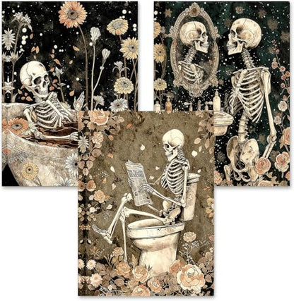 3 Pack Skull Diamond Art Kits for Adult Diamond Painting Kit for Beginner - color: DP04608