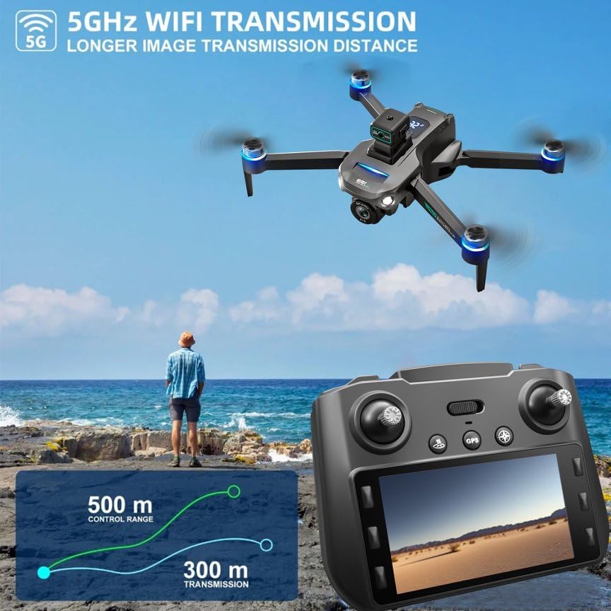S159 brushless positioning drone remote control with screen aircraft