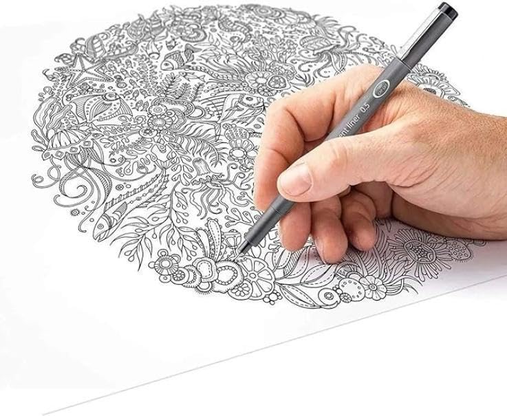 Staedtler Pigment Liner, 0.5mm, Black Ink (308-0.5) - style: 0.5mm
