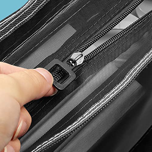 XGOPTS A3 Mesh Art Portfolio Bag with Handle and Zipper Holder for Artwork - color: black