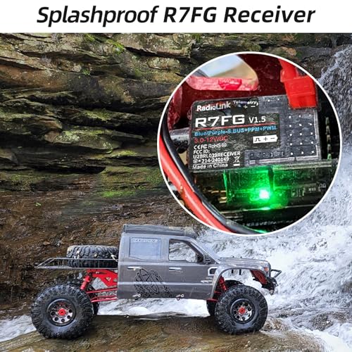Radiolink RC6GS V3 7CH RC Transmitter R7FG Waterproof Receiver for RC Car