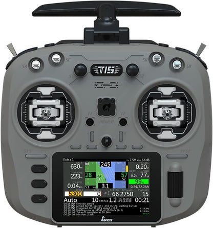 Jumper T15 2.4GHz VS-M Hall Sensor Gimbals 3.5" HD Touch Color Screen ELRS EdgeTX ExpressLRS Radio Controller - color: Gray