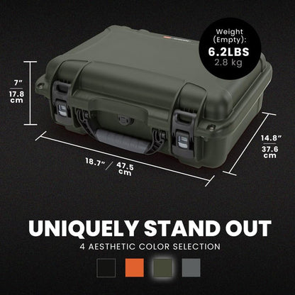 Nanuk 925 Waterproof Hard Case with Foam Insert for DJI Avata 2 Fly More Combo - Olive - color: Olive
