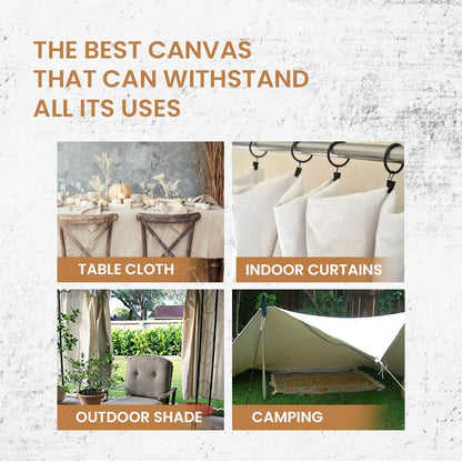 ZUPERIA Canvas Drop Cloth for Painting (Size 4 x 25 Feet - Pack of 2) - Pure Cotton Painters Drop Cloth for Painting, Furniture & Floor Protection - All Purpose Thick Cloth with Double Stitched Edges - size: 4' x 25' Feet - Pack of 2