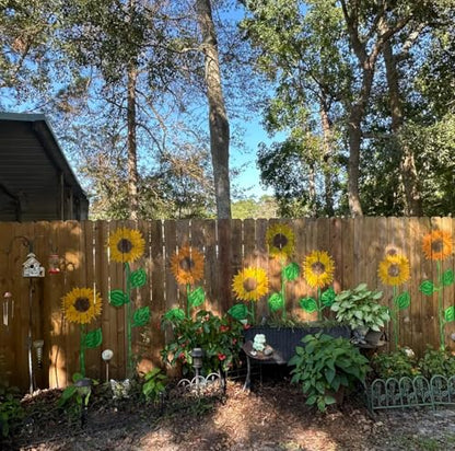 Large Sunflower Stencils Flower Stencils for Wood Fence - style: Sunflower