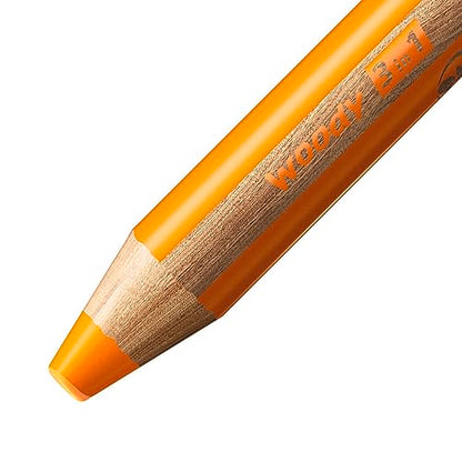 STABILO woody 3-in-1 - Multi-Talented Pencil - color: Orange