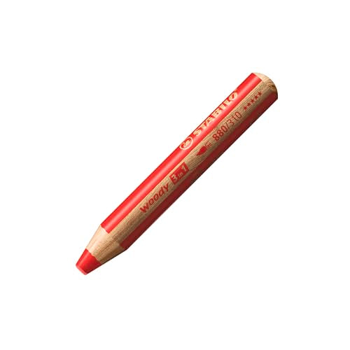 STABILO Multi-Talented Pencil woody 3 in 1 - Pack of 10 - Assorted Colors - style: Pencil without Sharpener