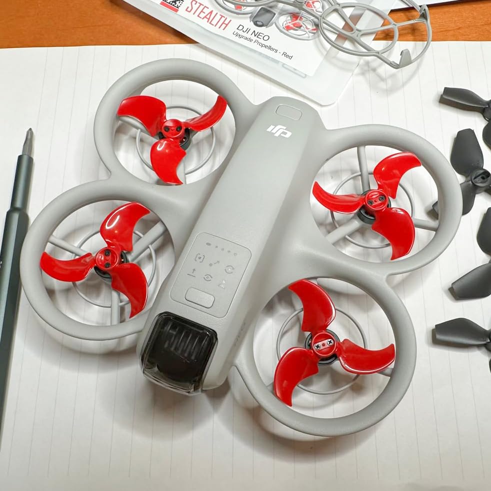Master Airscrew Stealth Propellers for DJI Neo - Red, 4 pcs - color: Red
