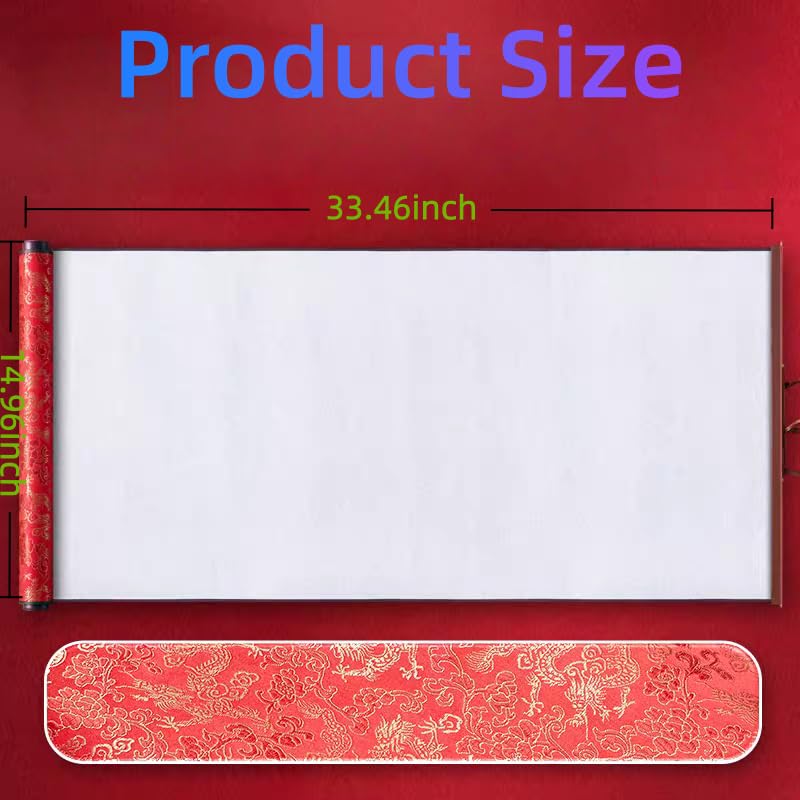 Reusable Calligraphy Cloth, Water Painting Board, Professional Water Painting pad, Magic Painting Graffiti pad, Suitable for Student Beginners to Practice, New Year Gift (Red) - color: Red