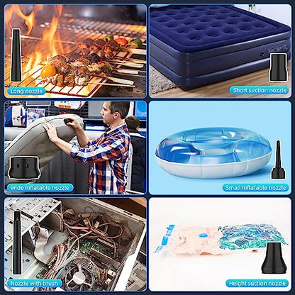 Compressed Air Duster 6000mAh Battery - Electric Air Duster
