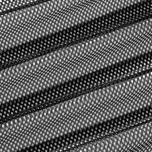 Black Mesh Fabric by The Yard, 60" Wide Polyester Netting for DIY, 1 Yard - color: Black, size: 5 yard pre cut