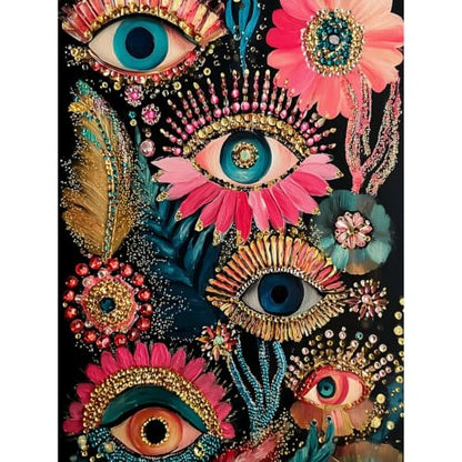 Lophomie Diamond Art Kits for Adults, 5D Evil Eye Diamond Painting Kits - color: Evil Eye Diamond Art, size: 12x16in (30x40cm)