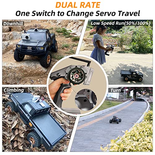 Radiolink RC6GS V3 7CH Transmitter and Gyro Receiver R7FG for RC Car & Boat
