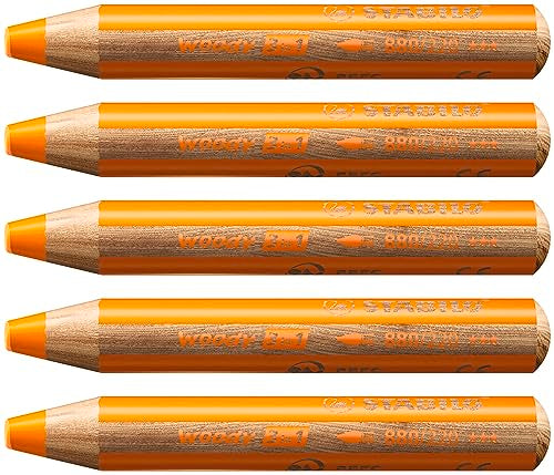 STABILO woody 3-in-1 - Multi-Talented Pencil - color: Orange