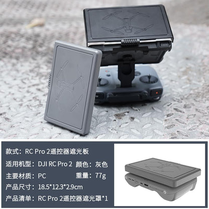 Taoke RC Pro 2 Remote Controller Anti-Glare Sunshade for Mavic 4 Pro(Gray) - color: Gray