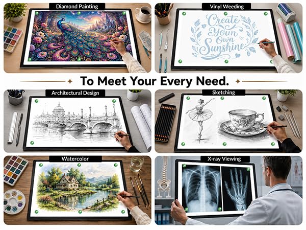 Buspher Rechargeable A2 Light pad,25.2"x18.4"Magnetic Light Box for tracing - size: A2(Rechargeable)