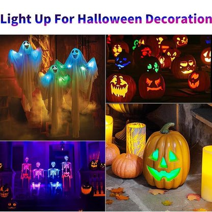 Flyant Wireless Led Strobe Lights with Remote Control,8 Colors Waterproof Anti-Collision USB CharingLed Warning Light,Wireless Led Lights for Car Drone Truck Motorcycle Aircraft Bike (8PC) - color: 8PC