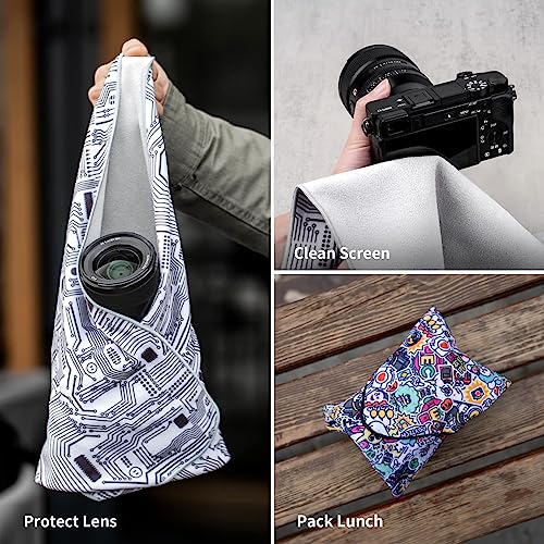 PGYTECH Protective Camera Wrap Cloth, Anti-Scratch Lens Protector - color: Maze, size: 17.7 x 17.7 inch