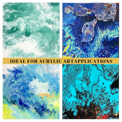 6 oz Silicone Pouring Oil for Art, 100% Silicone Cell Activator