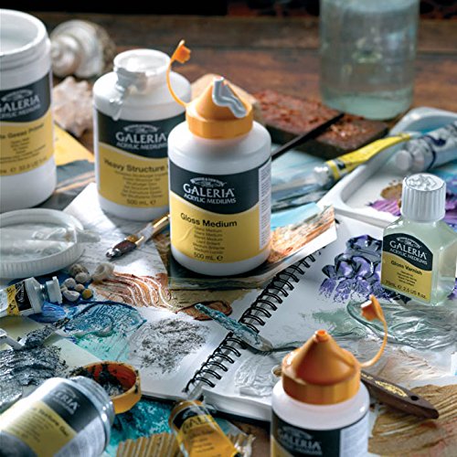Winsor & Newton Galeria Acrylic Gloss Medium, 8.4-oz (250ml) Jar - color: Gloss Medium, style: 8.4-oz