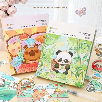 Watercolor Workbooks 200GSM Paper 24 Sheets, 1 Panda - color: Panda