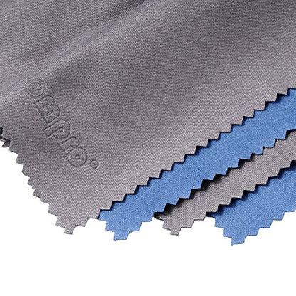 Wisdompro 4-Pack Microfiber Cleaning Cloth, 12x8.25''&13.5x8.63''-Blue/Grey - color: Blue, Grey
