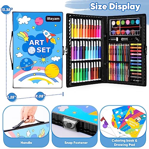 iBayam Art Supplies, 149-Pack Drawing Kit Painting Art Set Art Kits Gifts - color: Black