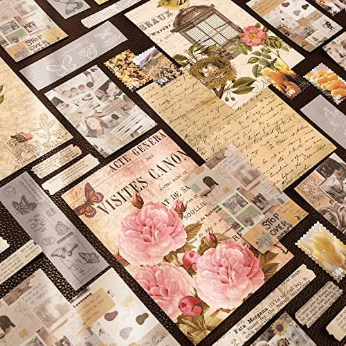GNILLKO 300 PCS Vintage Scrapbook Supplies Kit - size: Large