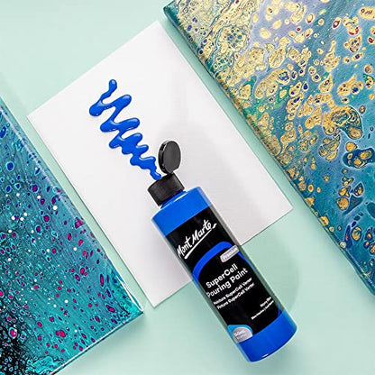 Mont Marte SuperCell Pouring Paint 240ml - Navy Blue - color: Navy Blue