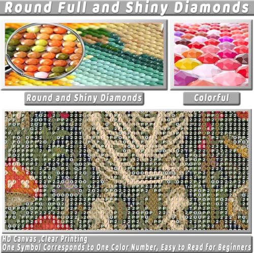 KICHANG Skull Diamond Art Kits for Adult Diamond Painting Kit for Beginner - color: DP04443