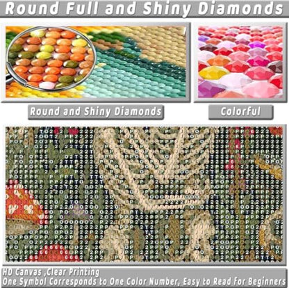 KICHANG Skull Diamond Art Kits for Adult Diamond Painting Kit for Beginner - color: DP04443