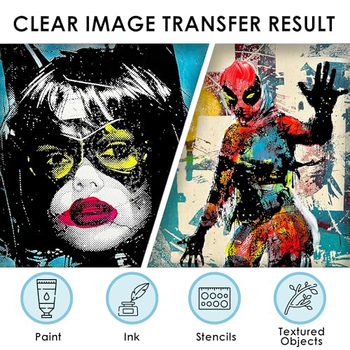 Upgraded Gel Printing Plate 5"x7" - No Aging & Bubbling, Reusable Gel Plates for Monoprinting -Printmaking Art Supplies for Card Making, Book Press, Journaling, Scrapbooking, and Collaging - size: 5" x 7" | 12.7 x 17.8 cm