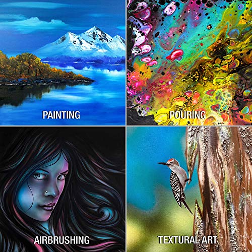 U.S. Art Supply 4"x12" Stretched Canvas for Painting, 3/4" Profile, 6-Pack - size: 4" x 12"