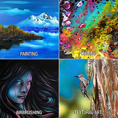 U.S. Art Supply 12"x24" Stretched Canvas for Painting, 3/4" Profile, 6-Pack - size: 12" x 24"