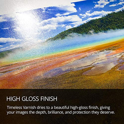 Breathing Color Timeless Archival Print Varnish - 1 Gallon Glossy Finish - Premium Quality Water-Based Canvas Coating with Fade Protection - size: 128 Fl Oz (Pack of 1)