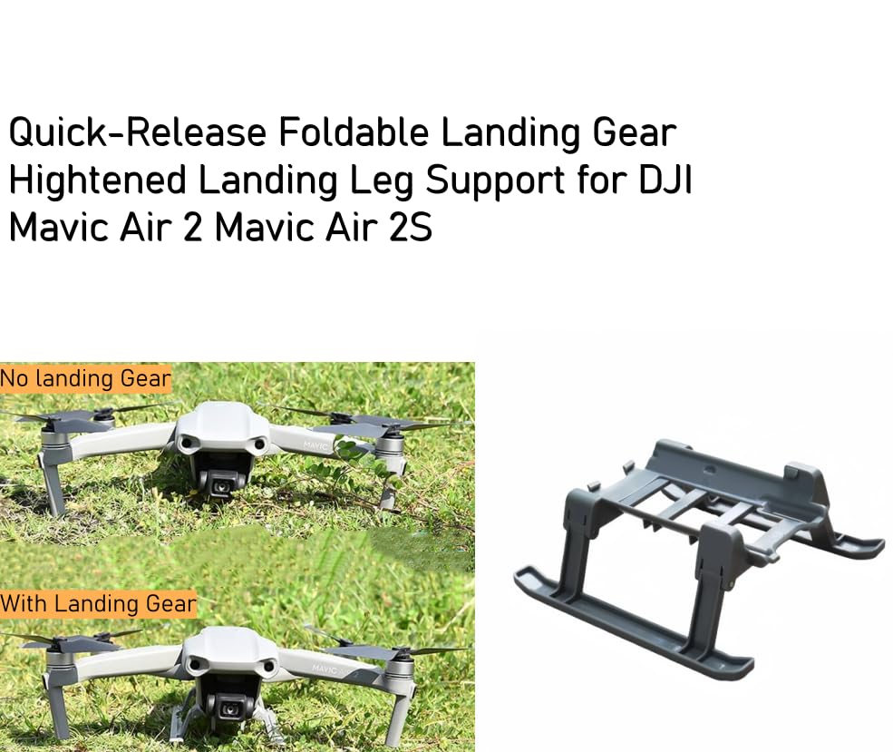 Quick-release Foldable Landing Gear Hightened Landing Leg Support for DJI Mavic Air 2 Mavic Air 2S