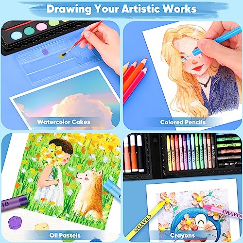 iBayam Art Supplies, 149-Pack Drawing Kit Painting Art Set Art Kits Gifts - color: Black