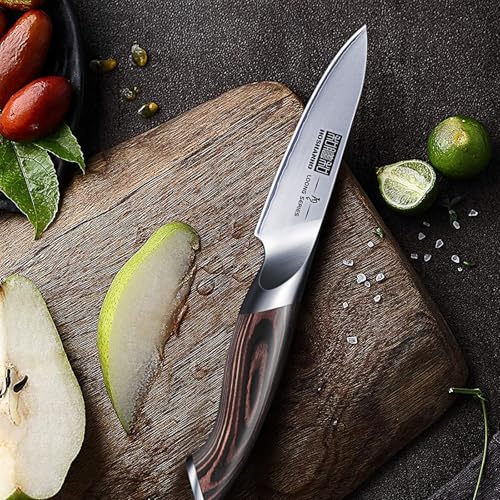HOSHANHO 3.75 inch Paring Knife, Ultra Sharp Japanese Kitchen Fruit Knife - size: 3.7"
