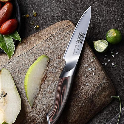 HOSHANHO 3.75 inch Paring Knife, Ultra Sharp Japanese Kitchen Fruit Knife - size: 3.7"